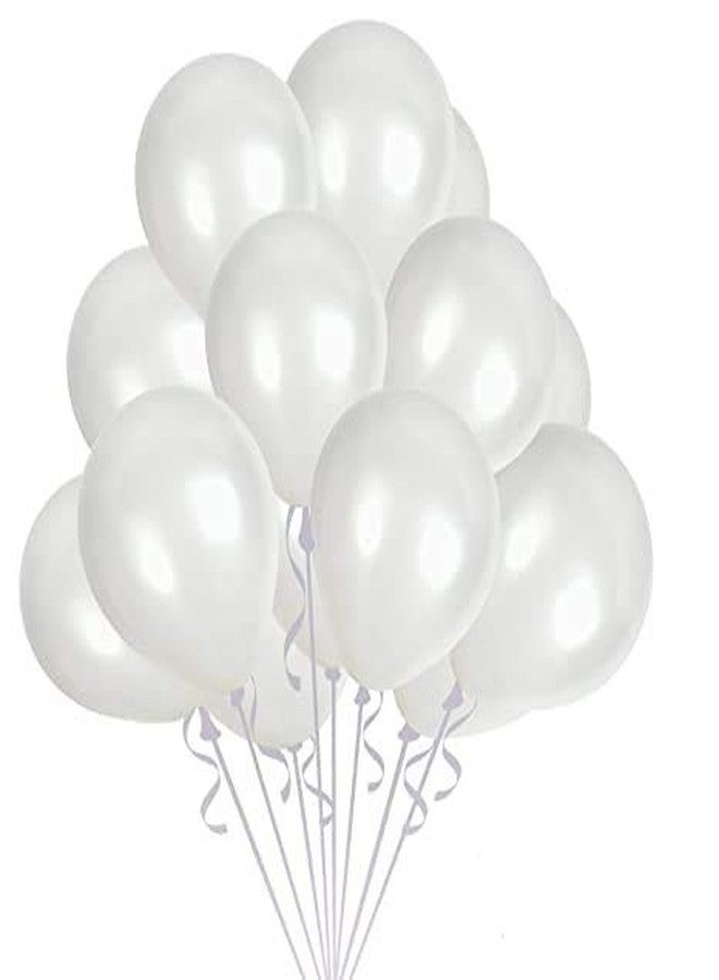 Vail Creations بالونات معدنية مقاس 10 بوصات من إنتاج شركة Vail Creations، صنع في الهند، لتزيين حفلات أعياد الميلاد/حفلات الذكرى السنوية (أحمر + أبيض، عبوة من 100 بالون). - Image 3